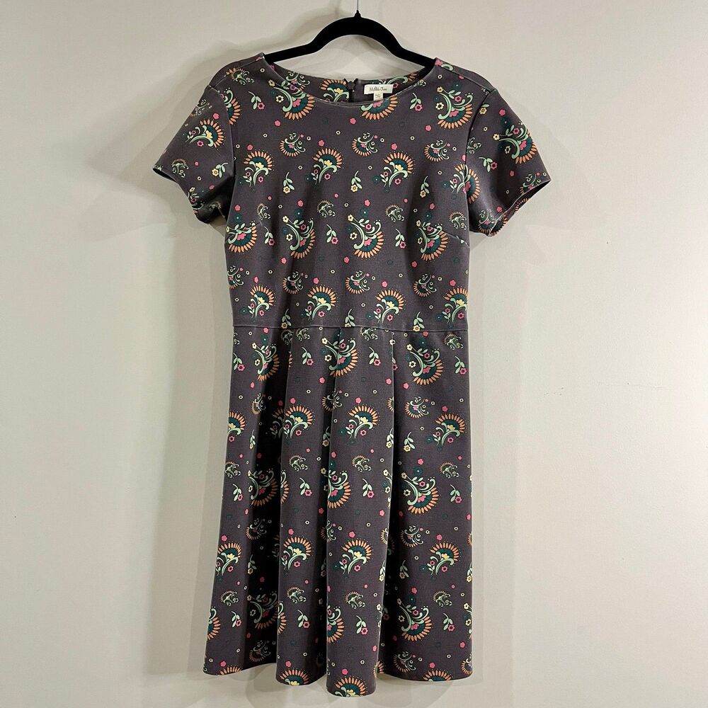 Matilda Jane Maja Ponte Brown Floral Dress size Medium - Picture 2 of 5